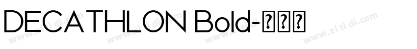 DECATHLON Bold字体转换
